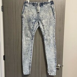 PacSun Acid Wash Joggers - Skinny & Zipper Ankles - Size Medium